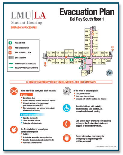 Hotel evacuation plan sample